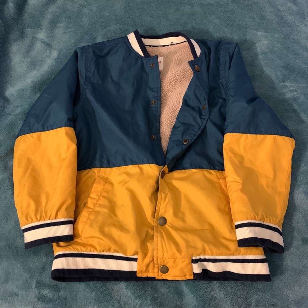 Cat & Jack Sherpa Lined Varsity Color-block Coat